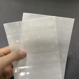 0.4mm Thickness Pre Cutting 10mm Diameter Ring Round Double-sided Transparent Adhesive Balloon Point Glue Dots