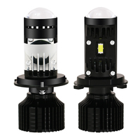 Ampoule LED Mini Projecteur Bi-LED Y10Max H4 H7 80W 16000LM 12V 6000K Neuve pour Phares de 1,5''