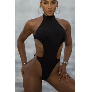 맞춤형 메탈릭 샤이니 바디수트 공장 원피스 수영복 컷아웃 원피스 수영복 2026 카니발 모노키니 월요일 착용 - Product Image 6