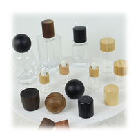 Bouchons intelligents personnalisés en bois pour flacons de parfum, couvercles en bambou pour bougies, diffuseurs d'aromathérapie, couvercles en bois pour flacons compte-gouttes, anti-déversement, sur mesure