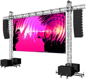 Alquiler de video LED para exteriores P3.91 Panel de pantalla LED con gabinete de 500x500mm 500x1000