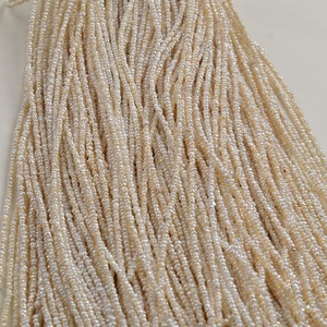 Collar de perlas braoque de agua dulce naturales de 3-3,5mm de tamaño pequeño, perlas irregulares blancas para joyería nupcial, collar pequeño de agua dulce - Product Image 4