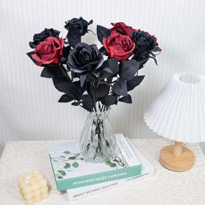 Fiori artificiali in stile gotico scuro <span class=keywords><strong>rosa</strong></span> confine - Product Image 3