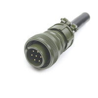 Vente d'usine – Connecteur circulaire femelle à 7 broches MIL-DTL-5015 MS3106A16S-1S avec câble de connexion droit