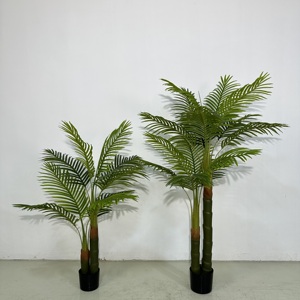 Palmera Areca Artificial de Doble Tronco, Palmera Artificial Realista para Interiores, Venta al por Mayor de Fábrica - Product Image 2