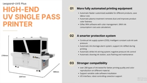 Impresora UV Automática de Una Sola Pasada Giftec para Empaques Flexibles |   Máquina de Impresión Digital Industrial para Plástico, Metal y <span class=keywords><strong>Acrílico</strong></span> - Product Image 2
