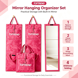 <span class=keywords><strong>Espejo</strong></span> de cuerpo entero plegable PS, diseño de bolsa de fieltro al plegarse, <span class=keywords><strong>espejo</strong></span> de cuerpo entero para colgar en la <span class=keywords><strong>pared</strong></span> - Product Image 2