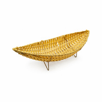 Panier en PP tissé écologique, motif bambou, qualité alimentaire, durable, facile à nettoyer, style japonais, pour servir fruits et légumes à la maison