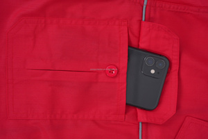 Camicia da <span class=keywords><strong>Lavoro</strong></span> Personalizzata Traspirante a Maniche Corte Leggera <span class=keywords><strong>per</strong></span> Meccanici Auto e Operai Edili in Policotone - Product Image 6