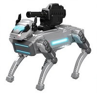 Robot chien mécanique IA télécommandé, jouet animal intelligent avec caméra 8K, fonction pulvérisation d'eau, interaction via application pour enfants