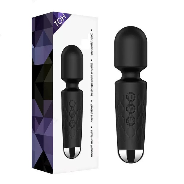 Power Wand Massager Wireless Waterproof USB Rechargeable Massage  8 Powerful Speeds 20 Modes Vibration Mini Frequency for Women