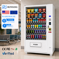 Máquinas Expendedoras Inteligentes RUNYANG Personalizadas con IA para Artículos de Venta al por Menor, Máquina Expendedora Combinada de Aperitivos, Alimentos y Bebidas
