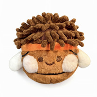 Porte-clés en peluche mignon de balle de baseball et de tennis, jouet de sport en peluche douce avec chapeau, breloque de sac de dessin animé, style universitaire