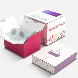 Customized Product Packaging Small White Box Packaging Plain White Paper Box White Cardboard Cosmetic Box