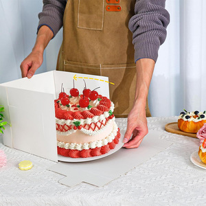 Boîte à Gâteaux Transparente à Fenêtre West Pastry, Fournitures de Décoration de Gâteau d'Anniversaire, Accessoires de Décoration de Gâteau en Forme de Chiffres - Product Image 2