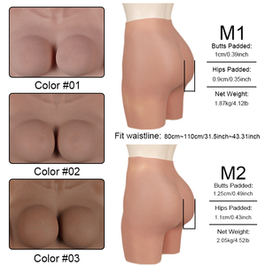 Realistische Silikon-Pants zur Formung von Po und Hüften, Hose mit offenem Schritt zur Verbesserung der Gesäßkurve mit dicken Po-Polstern - Product Image 4