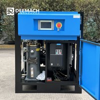 Compresseur d'air à vis à aimant permanent silencieux DEEMACH 7,5 kW 11 kW à fréquence variable, lubrifié à l'huile, refroidi par air, pour petit atelier