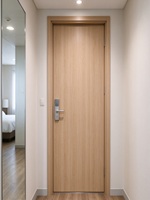 Porte en WPC résistante à l'humidité en gros pour maison et hôtel