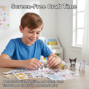 ตัวต่อการ์ตูน 3 มิติ, สติ๊กเกอร์ทำมือ DIY สำหรับเด็กเพื่อการศึกษา, ของตกแต่งโต๊ะน่ารัก ของเล่นสร้างสรรค์สำหรับนักเรียน ขายส่ง - Product Image 2