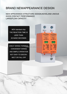 Thiết kế mới CE DC bảo vệ tăng 20ka-40ka 2P 600V 1000V DC PV SPD loại 2 IP20 thiết bị bảo vệ tăng sấm sét bảo vệ năng lượng mặt trời - Product Image 5