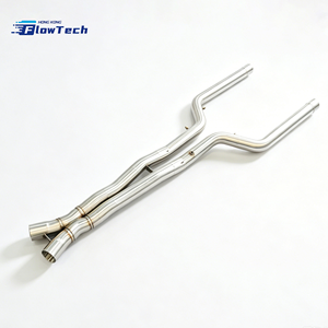 Kit de Tubo Intermedio de Acero Inoxidable FlowTech T304 para BMW F90 M5 S63 4.4T V8 Twin Turbo, Sistema de Escape de Alto Flujo y Rendimiento, Ajuste Directo - Product Image 4