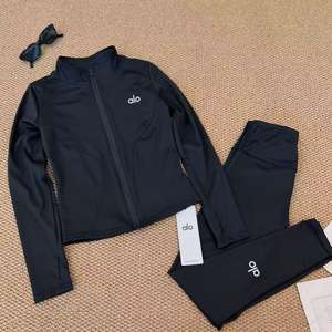 <span class=keywords><strong>Conjunto</strong></span> Deportivo <span class=keywords><strong>Alo</strong></span> <span class=keywords><strong>Yoga</strong></span> Personalizado para Mujer, <span class=keywords><strong>Conjunto</strong></span> Deportivo de Talla Grande con Soporte Alto, Ropa de Gimnasio Lulu, Chaqueta - Product Image 2