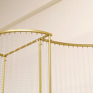 BJ240002 forme incurvée métal fond découpe Transparent découpe or blanc métal <span class=keywords><strong>portique</strong></span> fond mariage - Product Image 6