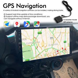 Autoradio Android 13 avec commande vocale IA, 8+128 Go, CarPlay sans fil, pour Toyota HILUX REVO VIGO IMV 2016-2017, lecteur multimédia vidéo - Product Image 6