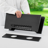 Protection pliable en métal noir pour chauffe-plats, idéale pour buffets, traiteurs extérieurs, mariages et banquets – Protection contre les flammes – Prix de gros