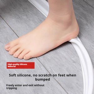 רצועת איטום מתקפלת לחדר אמבטיה, רצועת איטום לאמבטיה, סף מקלחת, דמוי סכר, דביק עצמית, TPE ידידותי לסביבה, מקלחת איכותית - Product Image 3