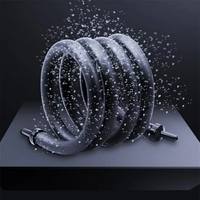 Barre à bulles pour aquarium, tube à bulles paysager, pompe à oxygène, rideau d'oxygénation, sacs d'air flexibles nano auto-affleurants pour aquarium