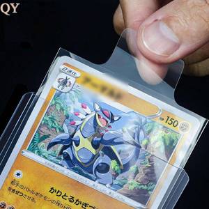 QY 2.5x3.5 pouces transparent économiseur de cartes à collectionner support de chargeur supérieur semi-rigide avec manchons - Product Image 4