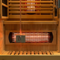 Sauna à tube en céramique de qualité supérieure infrarouge lointain sauna pour 1 personne à l'intérieur avec spa pour personnes en bonne santé