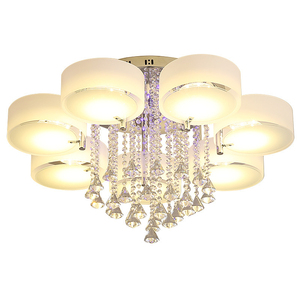 Ventilateur de plafond LED moderne avec télécommande, CRI 90, blanc chaud doux, base en bois, couvercle en acrylique, montage en surface, salon, garantie 3 ans - Product Image 4