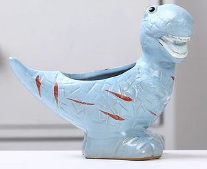 <span class=keywords><strong>Maceta</strong></span> <span class=keywords><strong>de</strong></span> Cerámica con Diseño <span class=keywords><strong>de</strong></span> <span class=keywords><strong>Dinosaurio</strong></span>, Creativa, con Orificio <span class=keywords><strong>de</strong></span> Drenaje, para Plantas Suculentas y Carnosas, Decoración para Hogar y Jardín, Venta al Por Mayor - Product Image 2