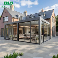 Système de pergola motorisée murale pour extérieur, pergola en aluminium à lames orientables pour jardin, toit de patio