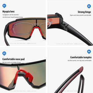 Gafas de Sol Deportivas Polarizadas OEM UV400 con Logo Personalizado para Ciclismo, Béisbol y <span class=keywords><strong>Running</strong></span> a Prueba de Viento para Hombre - Product Image 4