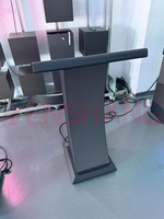 TENSHANG LED Podium Display P1.538 P1.86 P2 P2.5 Modul LED GOB Kontrol WIFI APP Perawatan Depan Magnetik Mimbar dengan Roda