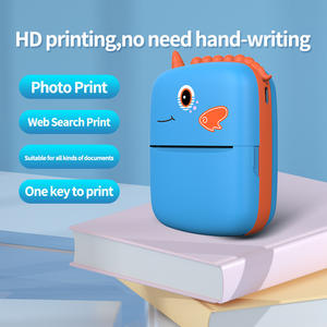 Portable Plastic <b>Thermal</b> Inkless <b>Mini</b> <b>Printer</b> for for Study Notes Journals Barcode Printing-1-Year Warranty Stock - Product Image 3