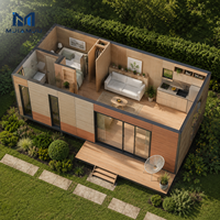 Kit de maisonnette préfabriquée durable en bois SIPs, modulaire, isolée, en kit plat, pour extérieur, petit bureau de jardin, OEM