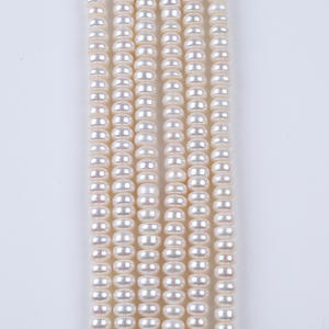 Zhuji 8-9mm White Natural <b>Freshwater</b> <b>Pearl</b> Loose 8-9mm Flat Round Beads for DIY Necklace <b>Bracelet</b> Earrings-Wholesale - Product Image 3