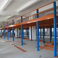 Plateforme de Stockage Modulaire Industrielle Personnalisée à Plusieurs Niveaux AS/RS en Métal Robuste avec Étagères de Mezzanine