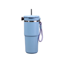 Bouteille isotherme en acier inoxydable de 650 ml pour le quotidien, grande gourde de sport avec infuseur à fruits, tasse de bureau, café, thé, cadeaux d'affaires