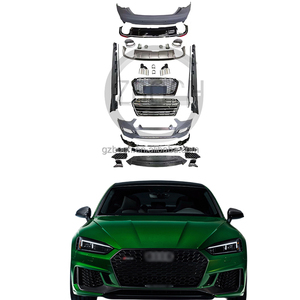 Kit carrozzeria RS5 per aggiornamento Audi <span class=keywords><strong>2017</strong></span> + <span class=keywords><strong>A5</strong></span> a RS5 paraurti anteriore auto griglia laterale gonna diffusore suggerimenti - Product Image 1