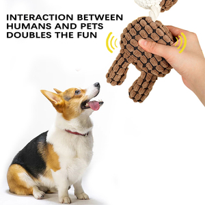 Vente en gros de jouets interactifs en peluche mignons en caoutchouc résistant à la mastication jouet écologique à usage quotidien pour chiens - Product Image 3