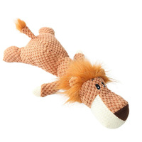Jouet pour chien en peluche, interactif, mignon et durable, pour l'entraînement, motifs Lion, Éléphant, Loup