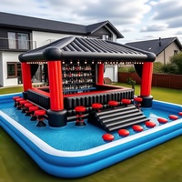 Bar gonflable de piscine en PVC pour extérieur, tente de fête personnalisée, grand pub gonflable avec sièges pour les fêtes