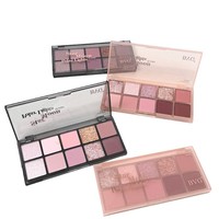 Palette de fards à paupières scintillants imperméables à dix couleurs BVG Star Moon avec finition nacrée mate, pour le maquillage transfrontalier