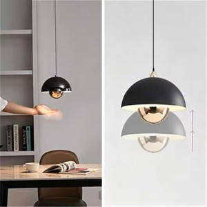 Suspension de chevet en forme de bourgeon de fleur danoise, petite lampe suspendue moderne et simple, réglable en hauteur et à intensité variable pour salle à manger et bar - Product Image 4