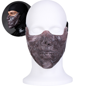 Máscaras de Silicona de Fantasía al por Mayor, Media Cara con Boca Abierta, Accesorios BDSM para Juegos de Rol, Sesiones Kink, Ajuste Ajustable, Juguetes Fetichistas para Adultos - Product Image 4